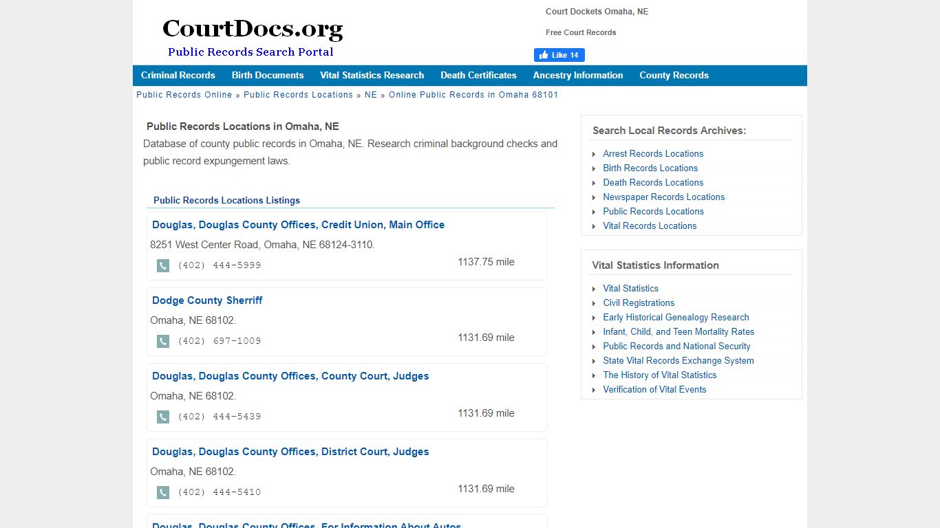 Court Dockets Omaha, NE - Free Court Records